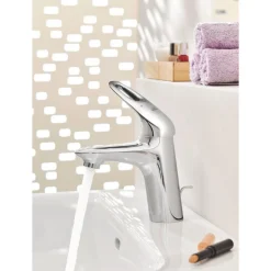 Einhand-Waschtischbatterie Eurostyle S-Size Hebel offen chrom ^ Grohe Discount
