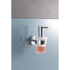 Halter mit Seifenspender Essentials Durchmesser 7,2 x 12,6 cm ^ Grohe Best