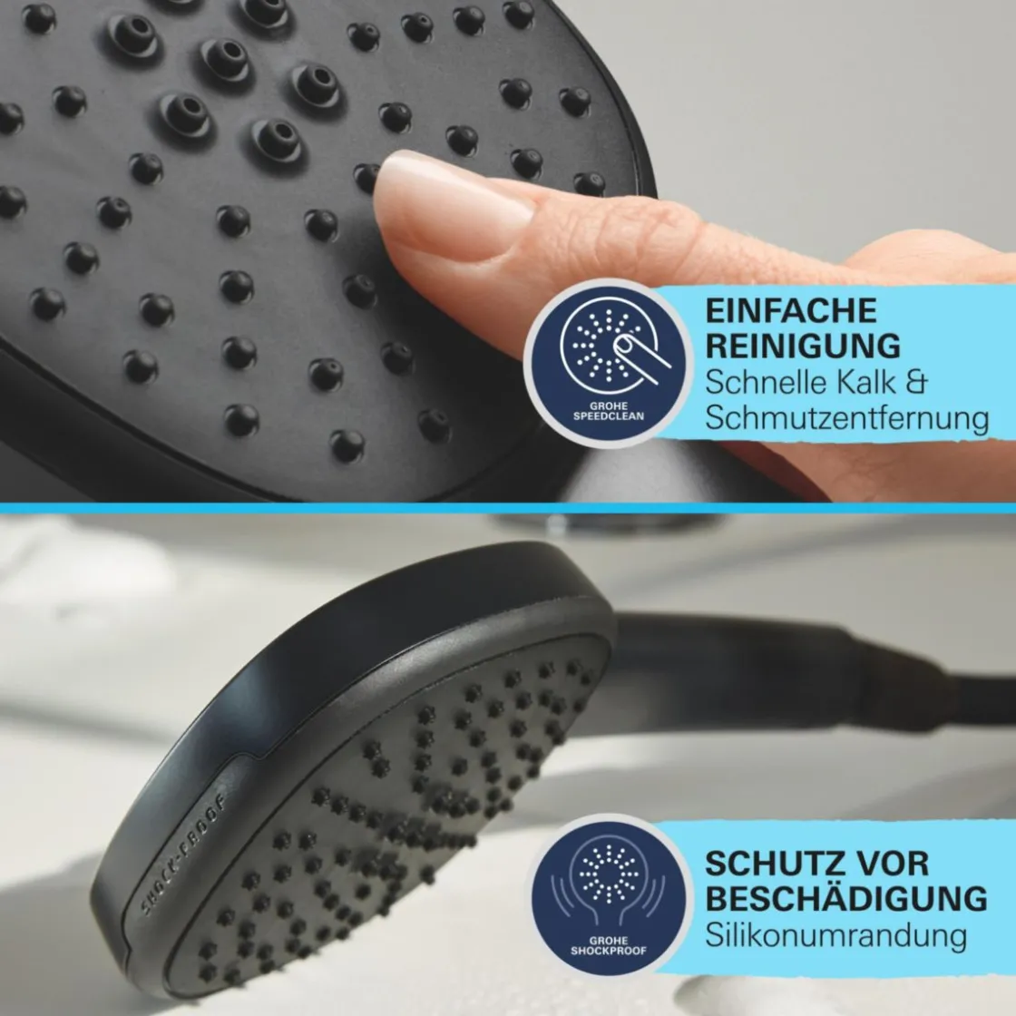Handbrause Vitalio Comfort 110 2 Strahlarten ^ Grohe