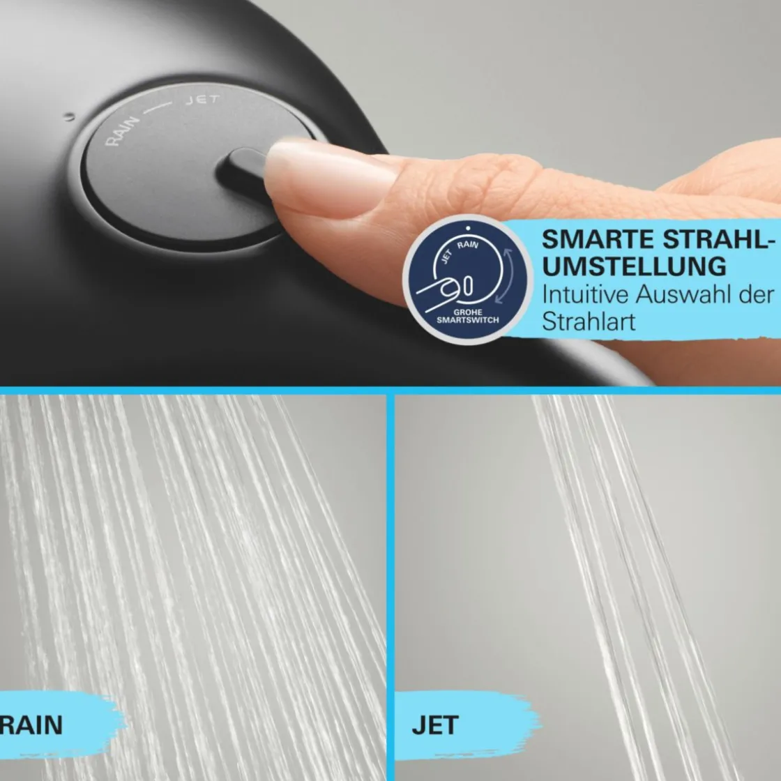 Handbrause Vitalio Comfort 110 2 Strahlarten ^ Grohe