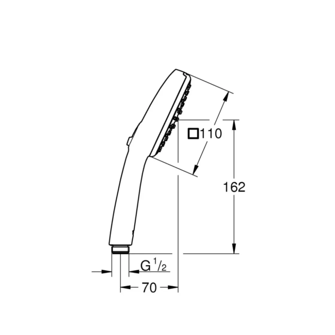 Handbrause Vitalio Comfort 110 2 Strahlarten ^ Grohe