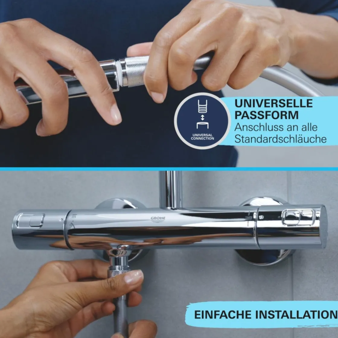Handbrause Vitalio Comfort 110 2 Strahlarten ^ Grohe