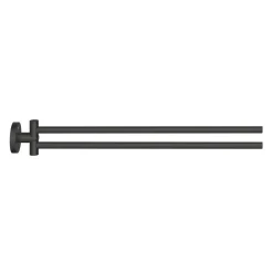 Handtuchhalter doppelt matt schwarz ^ Grohe Clearance