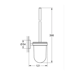 Toilettenbürstengarnitur matt schwarz ^ Grohe Online