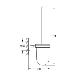 Toilettenbürstengarnitur Cosmopolitan chrom ^ Grohe Sale