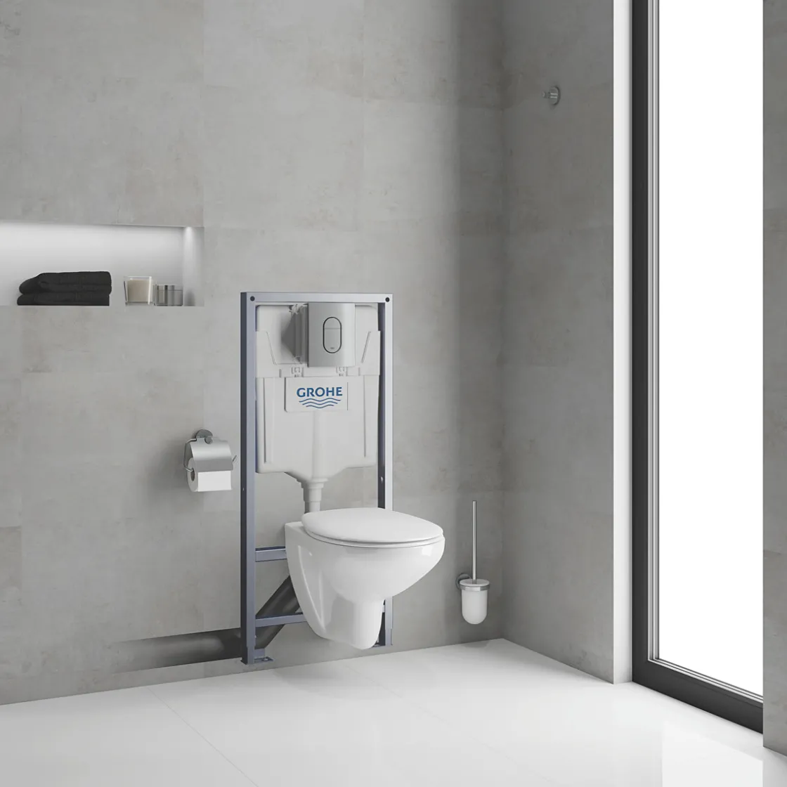 Wand-WC Komplett-Set Solido 5in1 inkl Befestigungsmaterial ^ Grohe Discount