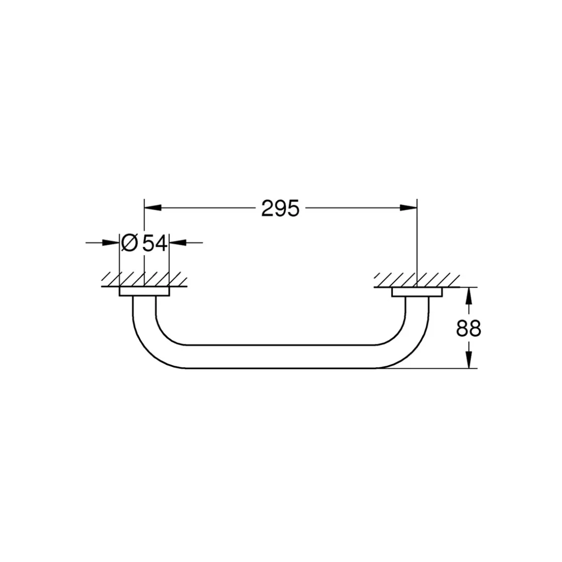 Wannengriff Essentials Metall 29,5 cm ^ Grohe Discount