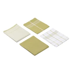 Geschirrtücher 100% Baumwolle 4er Pack 50x70cm lindgrün ^ Gözze Discount