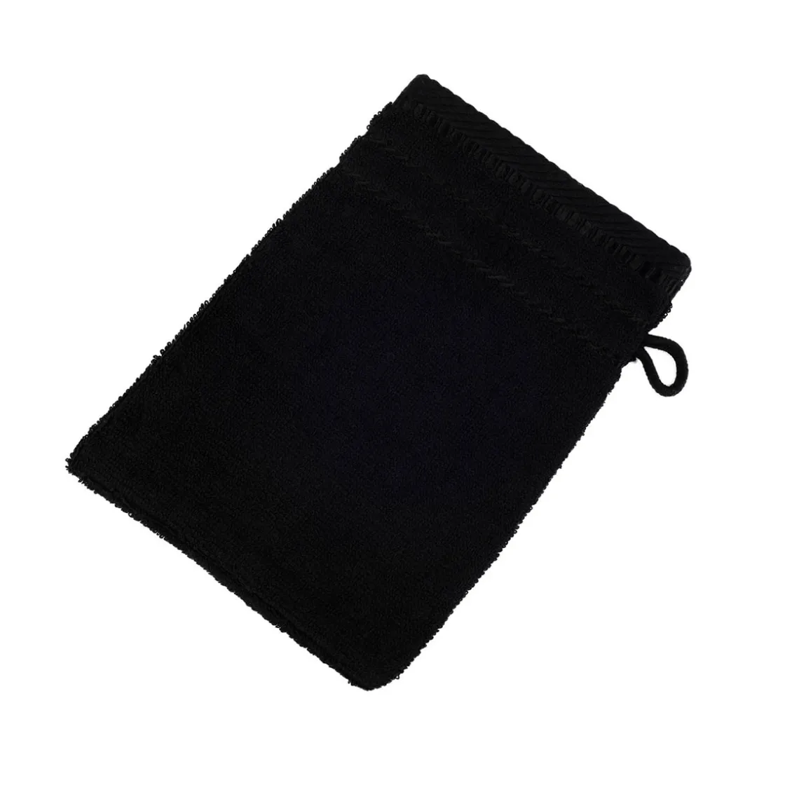 Waschhandschuh Berlin 17 x 24 cm schwarz ^ Gözze Discount