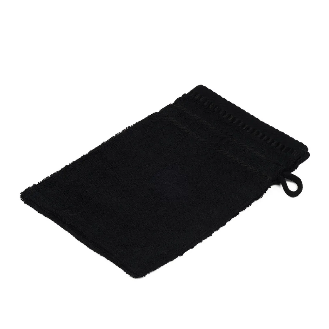 Waschhandschuh Berlin 17 x 24 cm schwarz ^ Gözze Discount