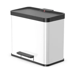 Trenn-Mülleimer Oeko Duo Plus L 17+9 L wei ^ Hailo Online