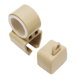 Halter/Endkappen f. U-Lauf beige ^ Gardinia Best