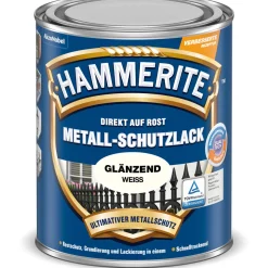 Metallschutzlack weiß glänzend L ^ Hammerite Discount