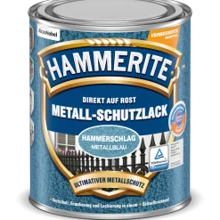 Metallschutzlack Hammerschlag Metallblau 250 ml ^ Hammerite Sale
