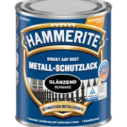 Metallschutzlack schwarz glänzend 2,5 L ^ Hammerite Sale