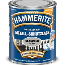 Metallschutzlack silber glänzend 2,5 L ^ Hammerite Hot
