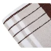 Handtuch Berlin Streifen 50 x 100 taupe/ schokolade ^ Hot