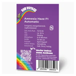 Hanfsamen BudVoyage Amnesia Haze F1 Auto3 Samen ^ Bud Voyage Outlet