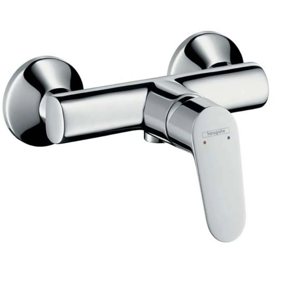 Duscharmatur Focus 70, chrominkl. S-Anschluessen&Rosetten ^ Hansgrohe Outlet