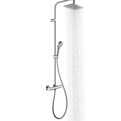 Duschsystem Vernis Shape mit Thermostat chrom ^ Hansgrohe Best