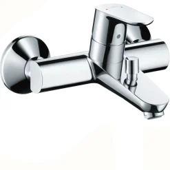 Wannenarmatur Focus 70, chrominkl. S-Anschluessen&Rosetten ^ Hansgrohe Clearance