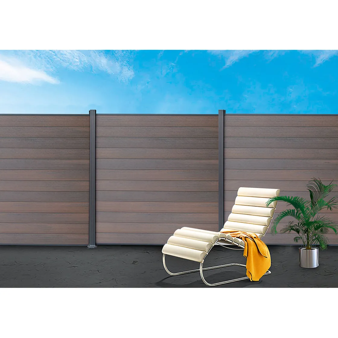 WPC Steckzaunsystem 6er-Pack ^ Hartmann Best