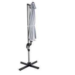 Ampelschirm Catania 300 cm silbermetallic ^ Haveson Online