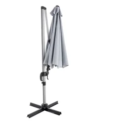 Ampelschirm Catania 300 cm silbermetallic ^ Haveson Online