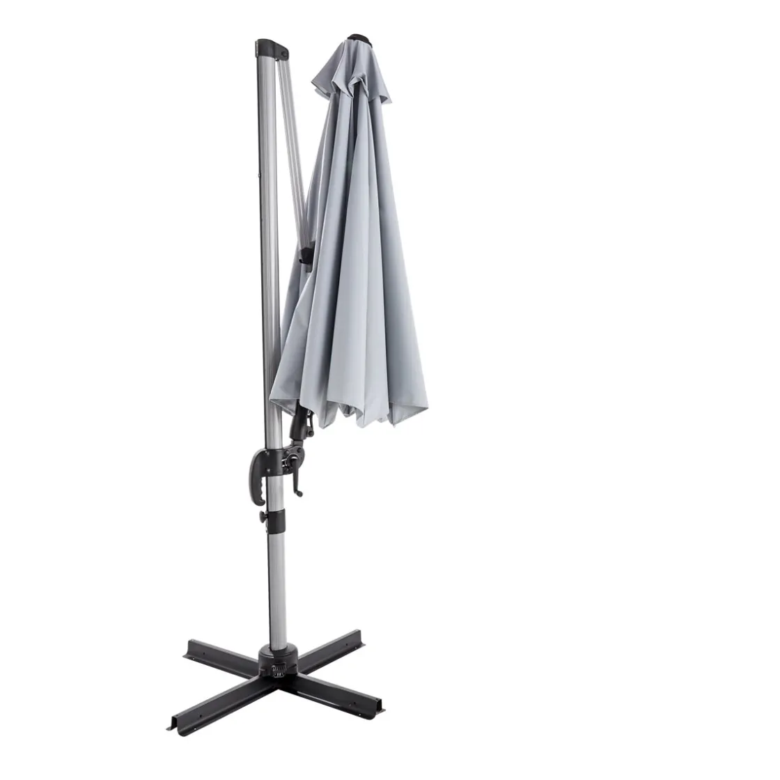 Ampelschirm Catania 300 cm silbermetallic ^ Haveson Online
