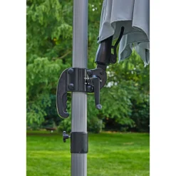 Ampelschirm Catania 300 cm silbermetallic ^ Haveson Online