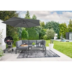Haveson Ampelschirm Salerno 300 cm anthrazit ^ Discount