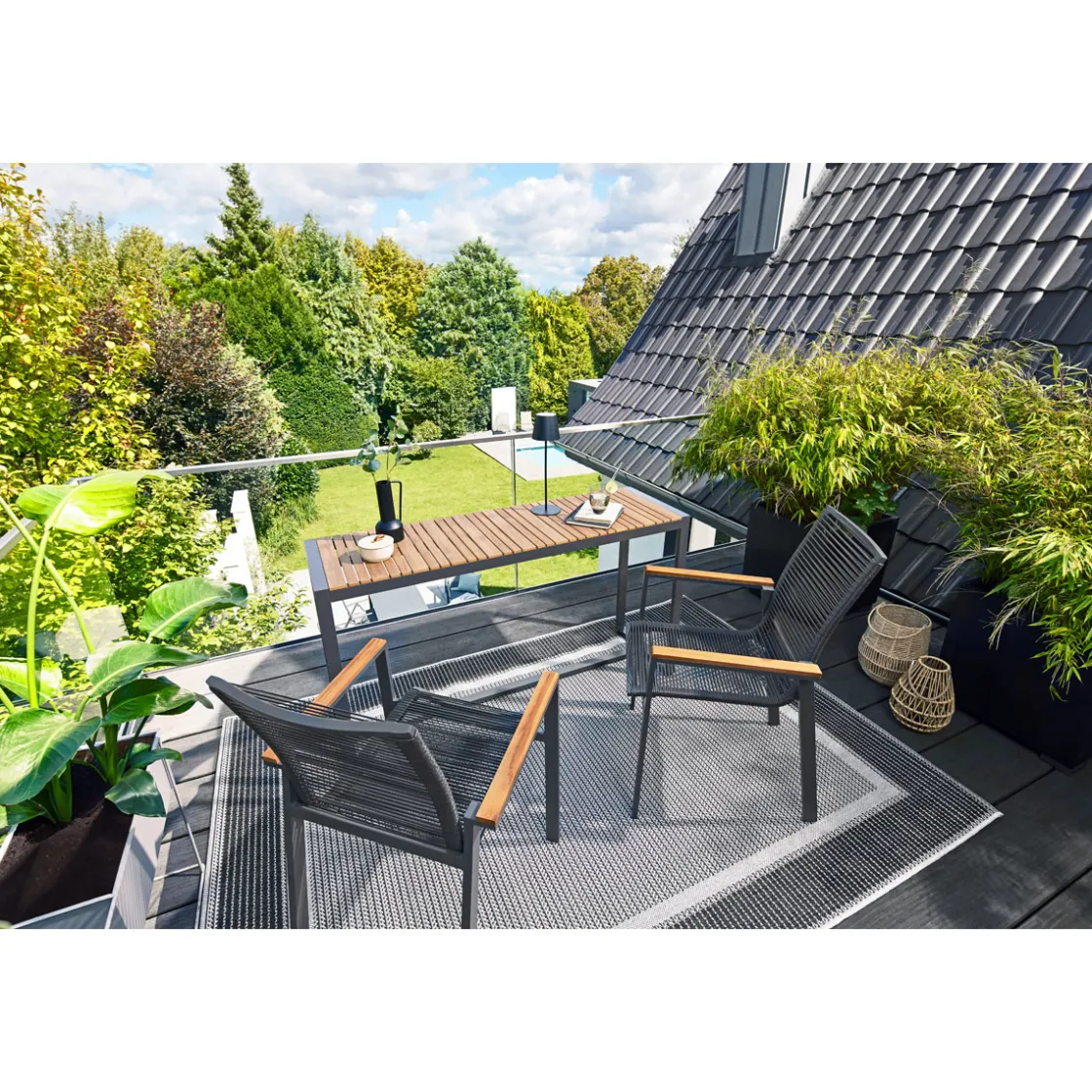 Balkon-Tisch Dresden BxHxT 138 x 75 x 42 cm ^ Haveson