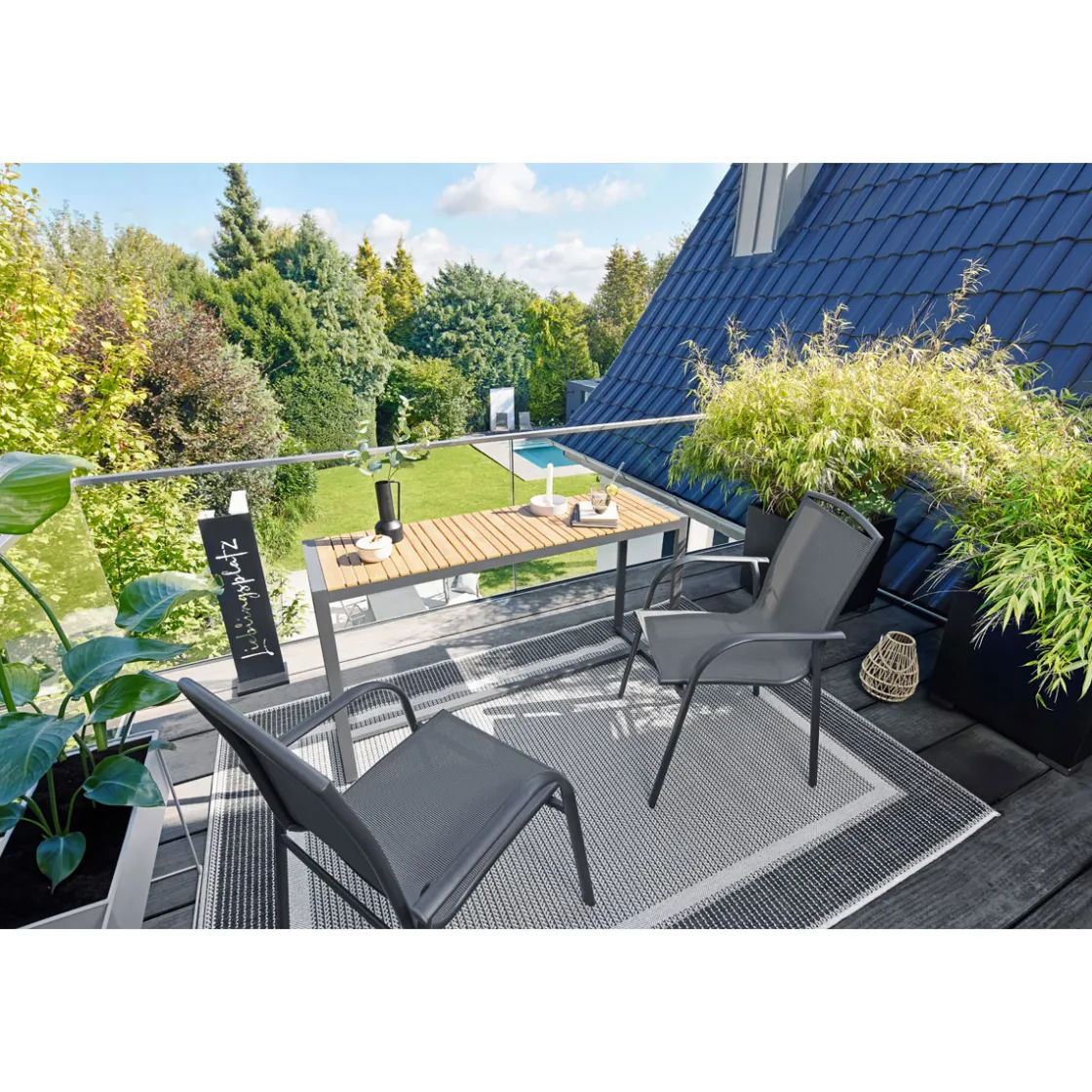 Balkon-Tisch Dresden BxHxT 138 x 75 x 42 cm ^ Haveson