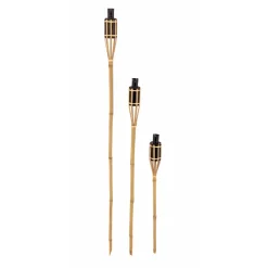 Bambus-Gartenfackel 90 cm ^ Haveson Sale