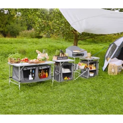 Camping-Tisch mit Ablagefächern ^ Haveson Best