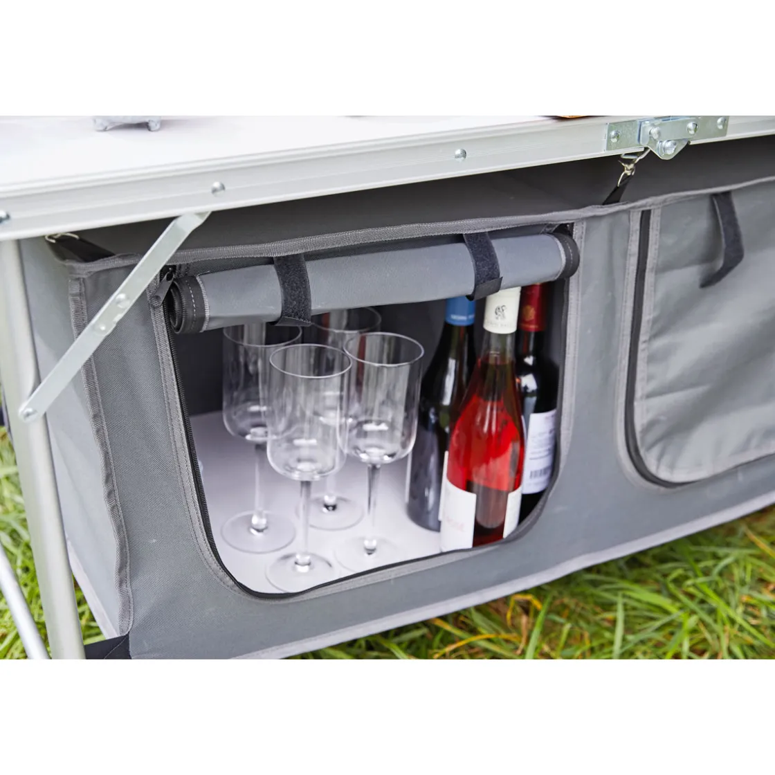 Camping-Tisch mit Ablagefächern ^ Haveson Best