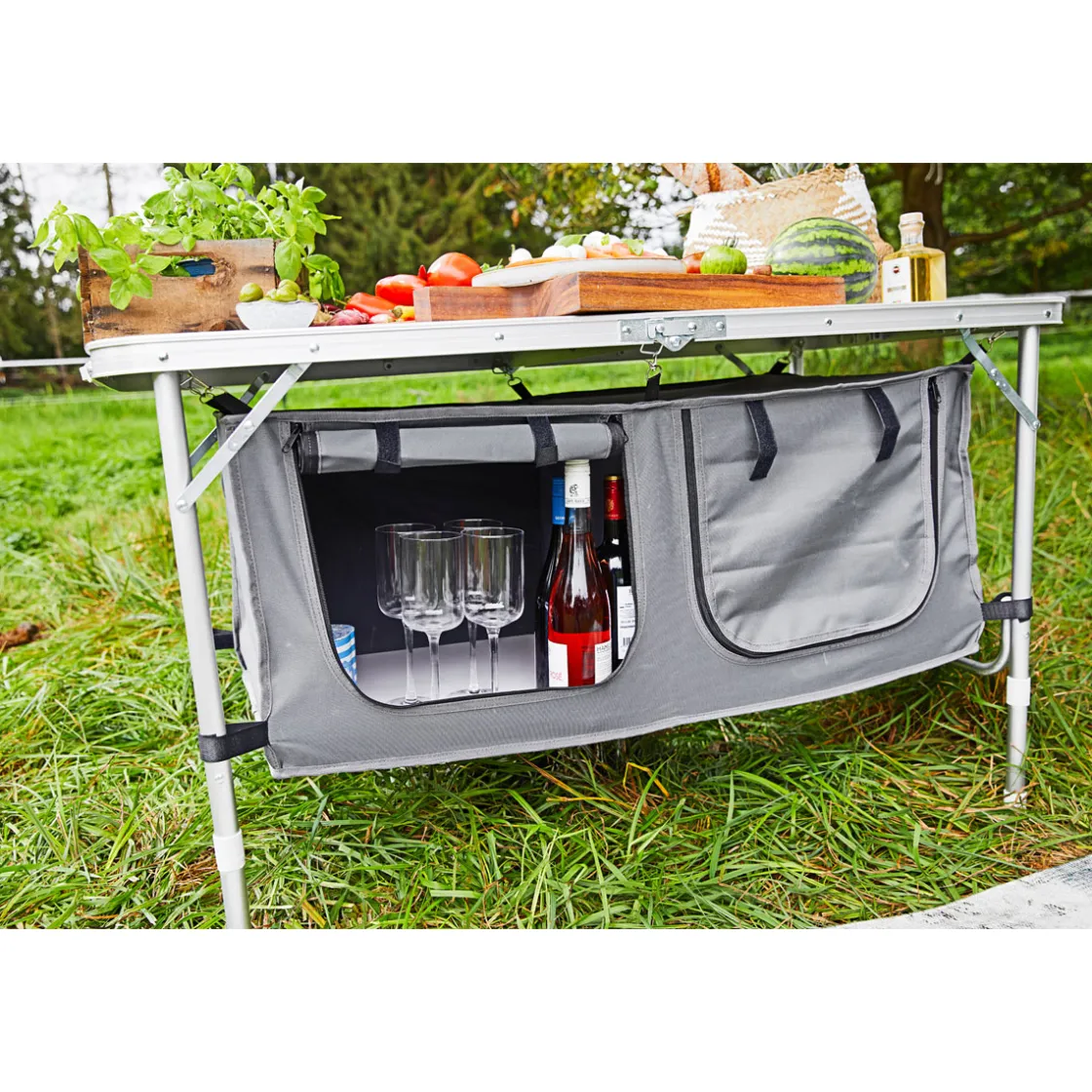 Camping-Tisch mit Ablagefächern ^ Haveson Best