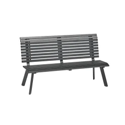 Gartenbank Halmstad anthrazit 150 x 89 x 63 cm ^ Haveson Sale