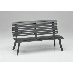 Gartenbank Halmstad anthrazit 150 x 89 x 63 cm ^ Haveson Sale