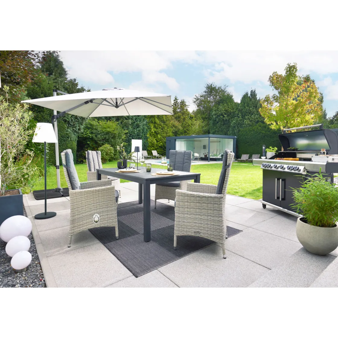 Gartentisch Bergamo BxHxT 160 x 74 x 90 cm ^ Haveson New