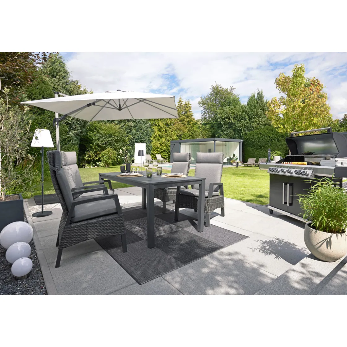 Gartentisch Bergamo BxHxT 160 x 74 x 90 cm ^ Haveson New