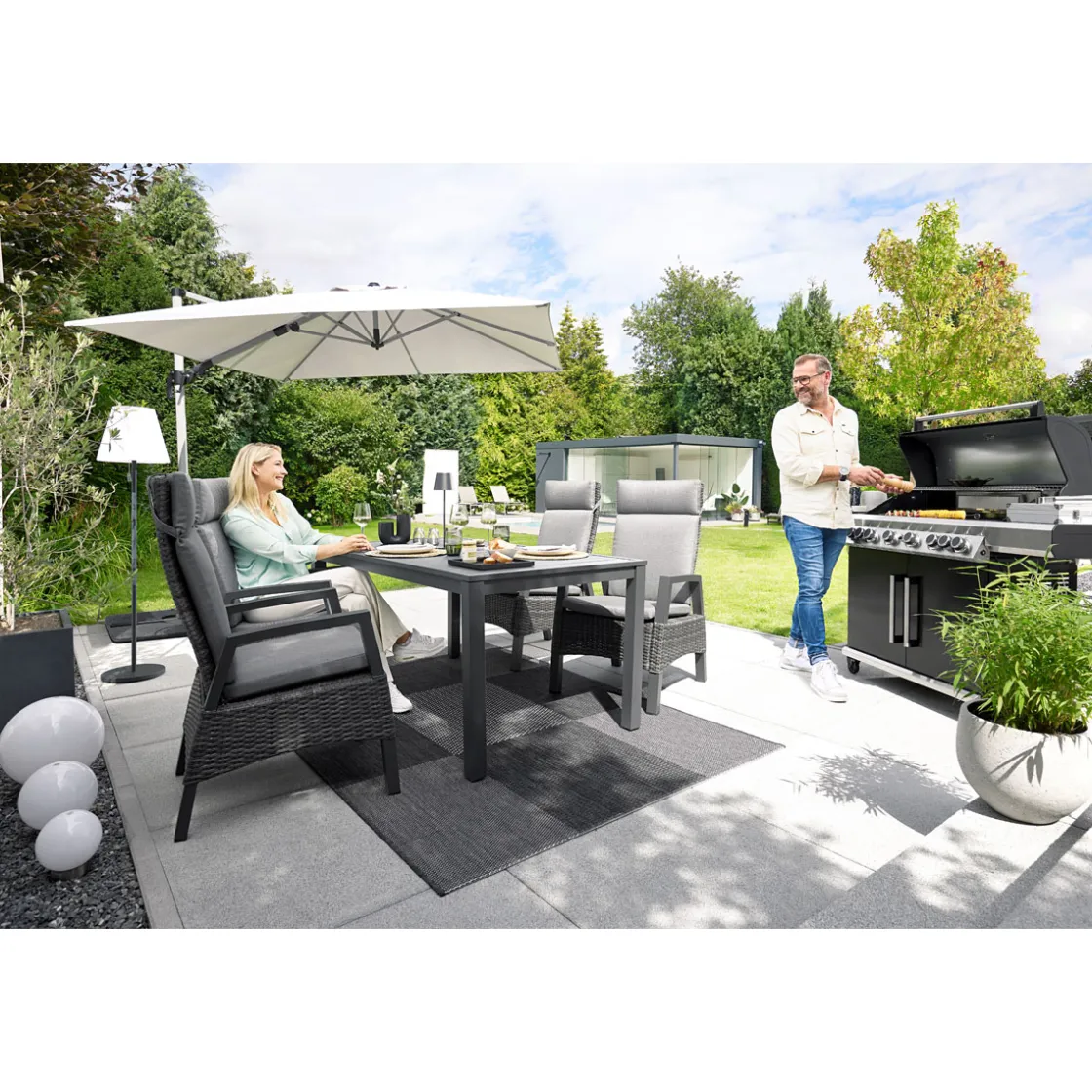 Gartentisch Bergamo BxHxT 160 x 74 x 90 cm ^ Haveson New