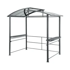 Grillpavillon Portland 240 x 230 x 150 cm anthrazit ^ Haveson Outlet