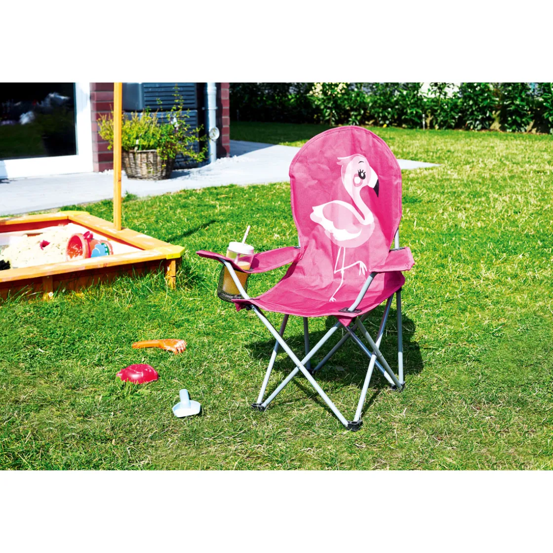 Kinderfaltstuhl Flamingo 64 x 40 x 68 cm mit Tragetasche ^ Haveson Sale
