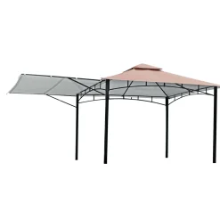 Pavillon cappuccinofarben 330 x 330 cm ^ Haveson Online