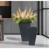 Pflanztopf Terrazzo konisch-eckig 42 x 42 x 75 cm ^ Haveson
