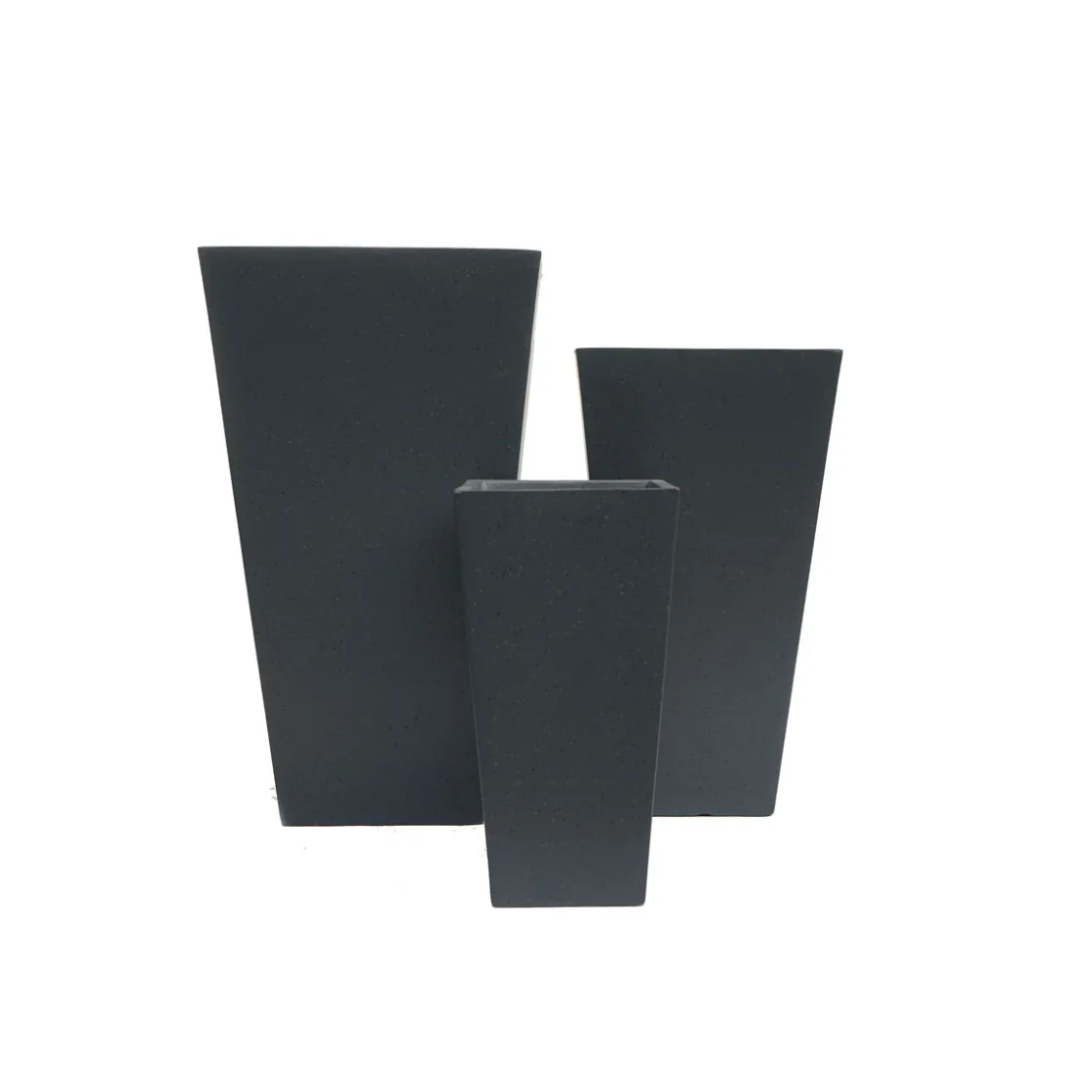 Pflanztopf Terrazzo konisch-eckig 42 x 42 x 75 cm ^ Haveson