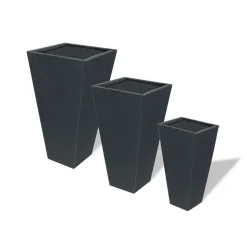 Pflanztopf Terrazzo konisch-eckig 42 x 42 x 75 cm ^ Haveson