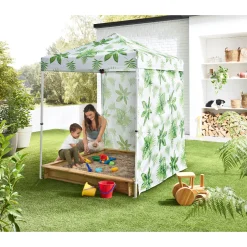 Push-Up Mini-Faltpavillon PALM LEAF 150 x 150 cm ^ Haveson