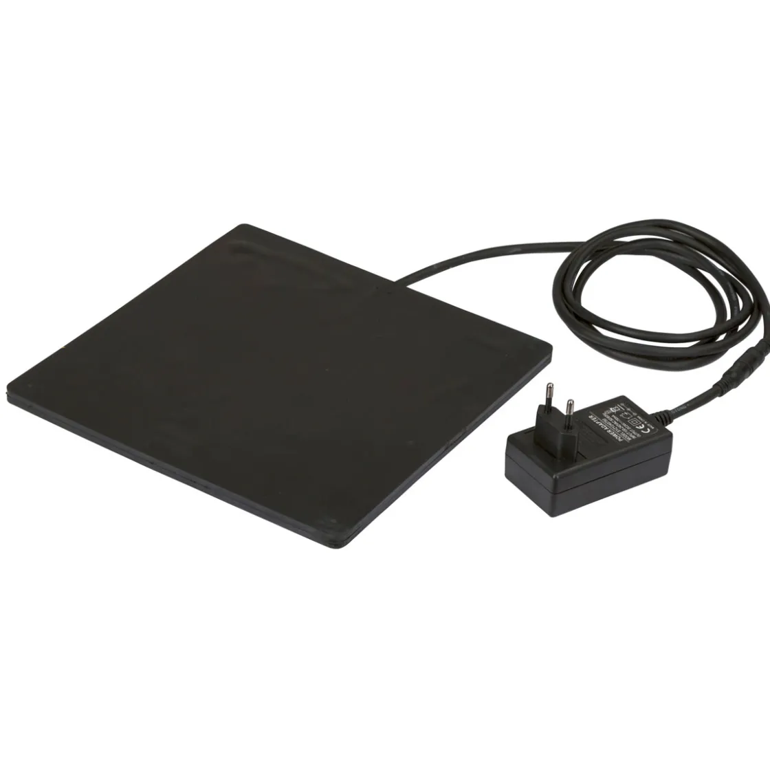 Heizplatte 24 x 0,7 x 24 cm schwarz ^ Outlet